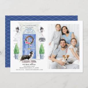 コリ縁どー前面ドアの写真移動アナウンス 招待状