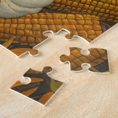 コリ縁どー犬秋の収穫感謝祭 ジグソーパズル (側面)