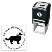 コリ縁どー犬赤ちゃんシャワーパピーグレー セルフインキングスタンプ (インサイチュ)