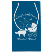 コリ縁どー犬赤ちゃんシャワーパピーブルーボーイ スモールペーパーバッグ (裏面)