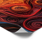 コリ縁どー紙クイリングポートレート ポスター (角)