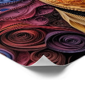 コリ縁どー紙クイリングポートレート ポスター (角)