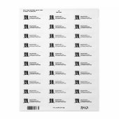 コリ縁どー |イメージの差出人住所 ラベル (フルシート)