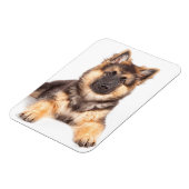 コリ縁どー·ドイツ·シェパード·ミックス マグネット (左側)