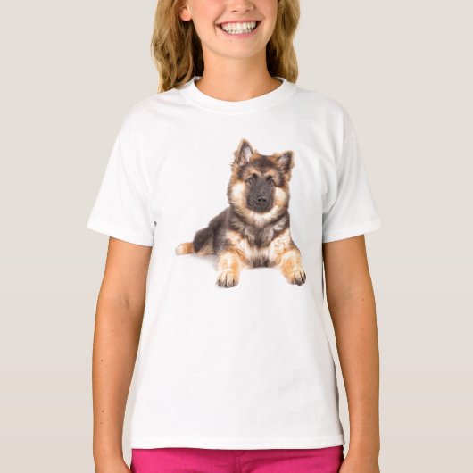 コリ縁どー·ドイツ·シェパード·ミックス Tシャツ (正面)