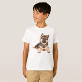 コリ縁どー·ドイツ·シェパード·ミックス Tシャツ (正面フル)