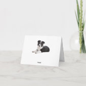 コリ縁どー·ピピー·ドッグ·ノート空白の·カード カード (裏面)