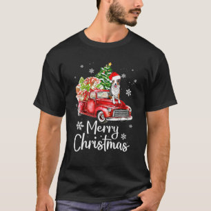 コリ縁どー・ライディング・レッド・トラック・クリスマスメリーズ・ク Tシャツ