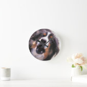 コリ縁どー ラウンド壁時計 (ホーム)