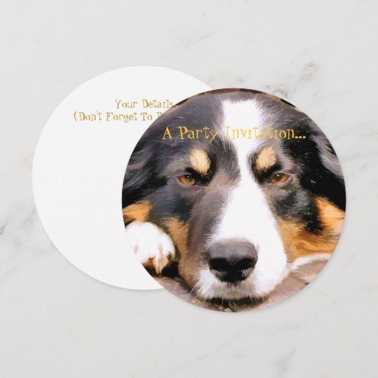 コリ縁どー 招待状 (正面/裏面)