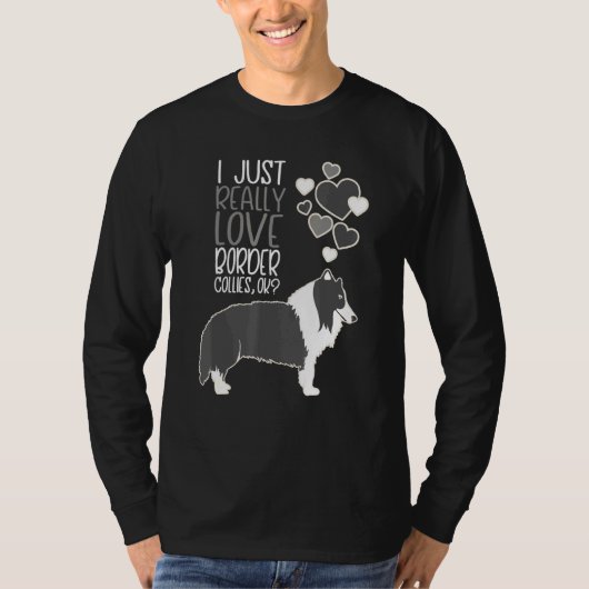 コリ縁どー – 私はただ本当にコリが好きだ Tシャツ (正面)