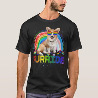 コルおもしろいギゲイプライドレインボーサングラスLGBTQ Tシャツ