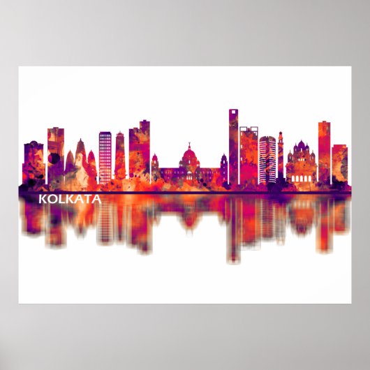 コルカタウェストベンガルスカイライン ポスター (正面)