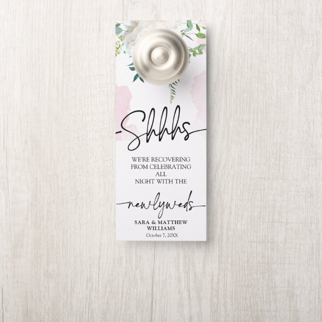 コルガダーパラプエルタエレガントス繊細な書道 ドアノブサイン (ノブ)