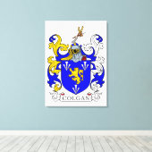 コルガンコートオブアームズ キャンバスプリント (インサイチュ (ウッドフロア))