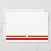 コルキーシェフディナーパーティの招待状 招待状 (裏面)