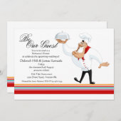 コルキーシェフリハーサルディナーパーティの招待状 招待状 (正面/裏面)