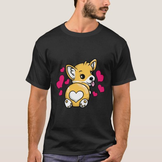 コルギお尻おもしろいコルギバム874 Tシャツ (正面)