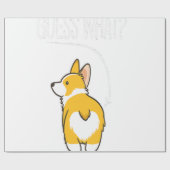 コルギお尻のおもしろいウェルシュコーギー衣装 ラッピングペーパー (フラット)