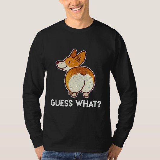 コルギお尻推測どのオーナー長袖 Tシャツ (正面)