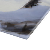 コルギが雪のクリスマスを過ごす カッティングボード (角)