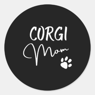 コルギのお母さんがコルギの贈り物と飼い主を愛犬家に ラウンドシール