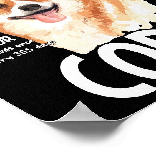 コルギの愛犬家 ポスター (角)