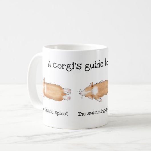 コルギの手引きコルおもしろいギ コーヒーマグカップ (正面左)