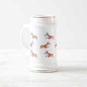 コルギの飛行スミーパターン ビールジョッキ (正面左)