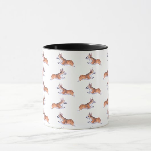 コルギの飛行スミーパターン マグカップ (中央)