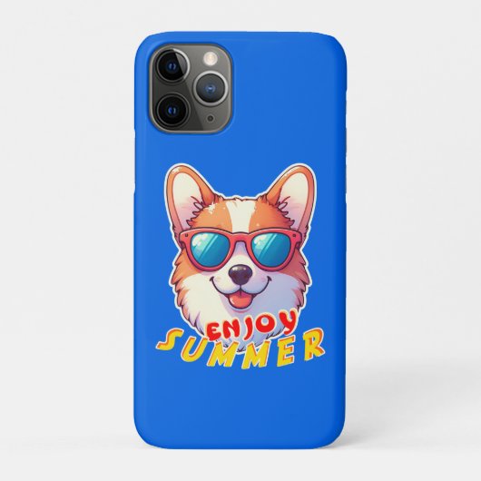 コルギは夏にサングラスを楽しむ着る Case-Mate iPhoneケース (裏)