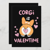 コルギは私のバレンタイン シーズンカード (正面/裏面)