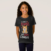 コルギを愛する少女にすぎない Tシャツ (正面フル)