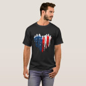コルギアメリカハート国旗7月4日 Tシャツ (正面フル)