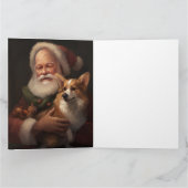 コルギウィズサンタクロースフェスティバルクリスマス カード (内部)