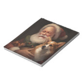 コルギウィズサンタクロースフェスティバルクリスマス ノートパッド (回転)