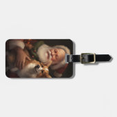 コルギウィズサンタクロースフェスティバルクリスマス ラゲッジタグ (正面横)