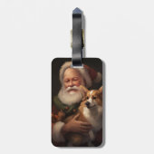 コルギウィズサンタクロースフェスティバルクリスマス ラゲッジタグ (裏面縦)