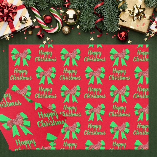 コルギウェルシュクリスマスドッグ&バウ赤 薄葉紙