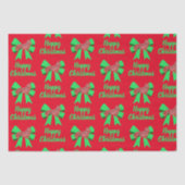 コルギウェルシュクリスマスドッグ&バウ赤 薄葉紙 (正面)