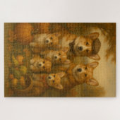 コルギエレガントファミリー感謝祭 ジグソーパズル (横)