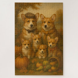 コルギエレガントファミリー感謝祭 ジグソーパズル