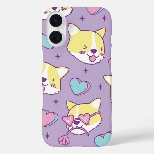 コルギクラッシュハート目 Case-Mate iPhoneケース (裏面)