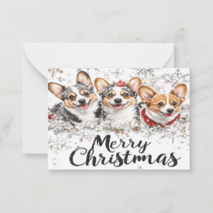 コルギクリスマスカード ノートカード