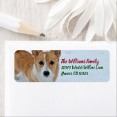 コルギクリスマススノーフォトホリデー差出人住所 ラベル (インサイチュ)