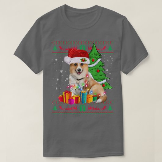 コルギクリスマスセーターコルギクリスマス Tシャツ (デザイン正面)