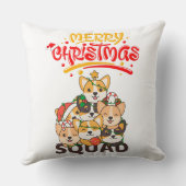 コルギクリスマスツリーのクリスマススクワッドドッグ クッション (裏面)