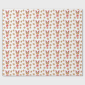 コルギクリスマスパターン ラッピングペーパー (フラット)