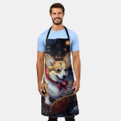 コルギクリスマスフェスティバルシーズン エプロン (着用した状態)