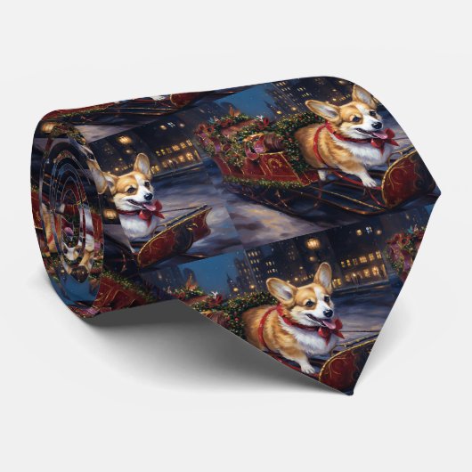 コルギクリスマスフェスティバルシーズン ネクタイ (ロール)